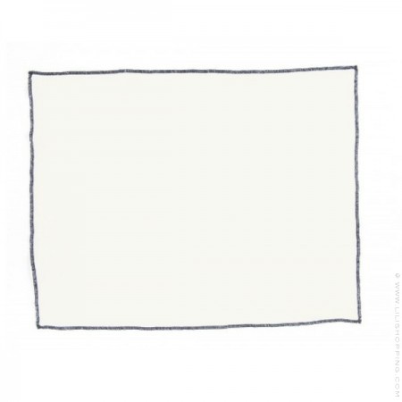 Luri ivory white linen placemat