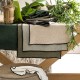Luri black linen placemat