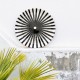 Plateau rond 40 cm motif rayons noirs