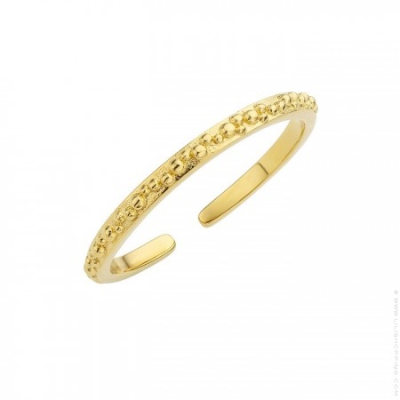 Bague petite Amazonia plaquée or