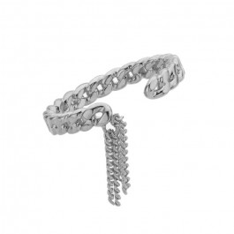 Chains river Silver Plated Ring