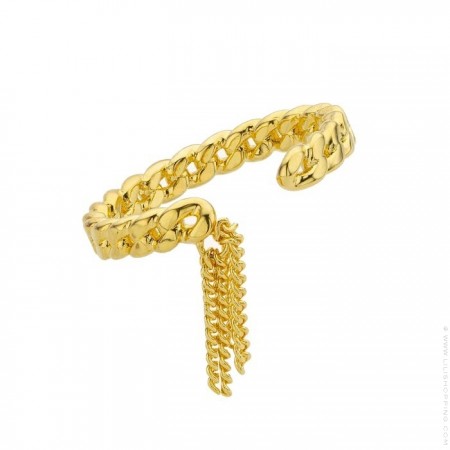 Chains river gold Plated Ring