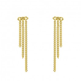 Gold platted Chains river earrings