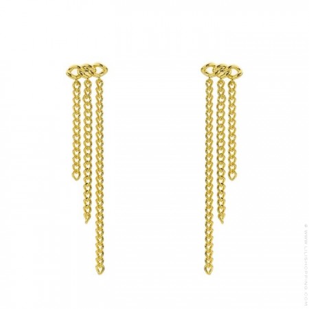 Gold platted Amazonia hoop earrings