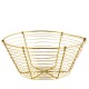 Shiny gold wire basket