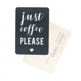 Just coffee please Cinq Mai postcard