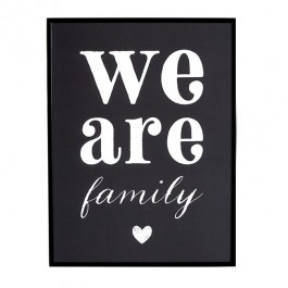 Affiche Cinq Mai - We are Family ardoise