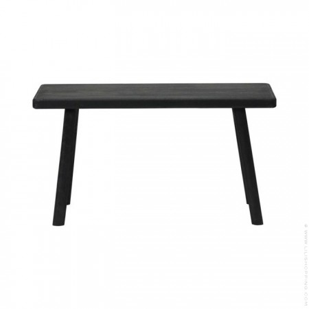 Banc en bois Nadi noir 80 cm