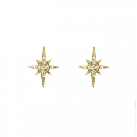 Diwali gold platted earrings