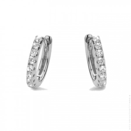 Little Hoops silver platted earrings