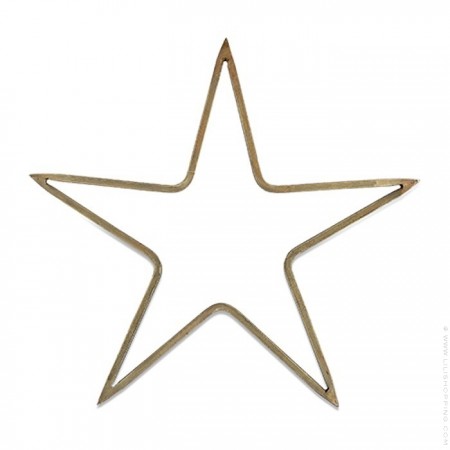 Meru antique brass star 20 cm