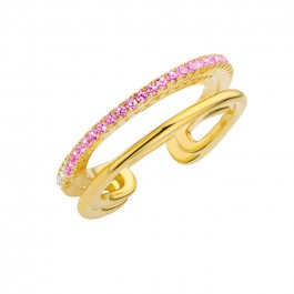 Fushia Sensuality gold Plated Ring