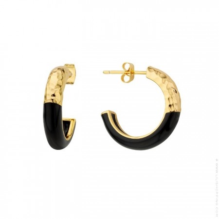 Black Candy gold platted earrings