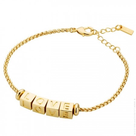 Gold plated Picasso LOVE bracelet