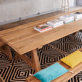 Table en teck massif Cantina 300 cm