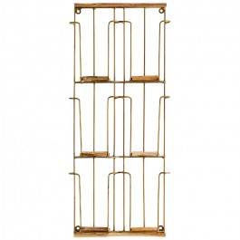 Porte cartes métal et bambou