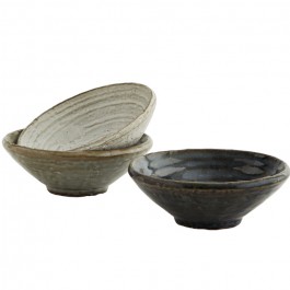 Set of 3 stoneware bowls