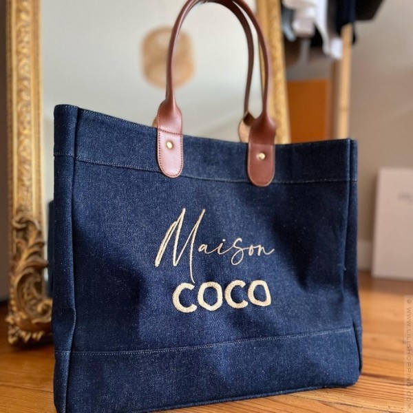 Coco Cabas glitter bag