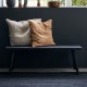 Banc en bois Nadi noir 120 cm