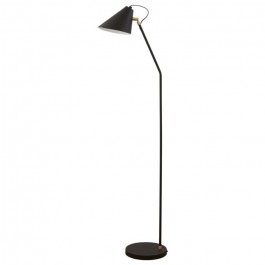 Club black floor lamp