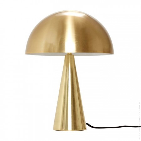 Brushed brass smoked glass 30 cm suspension