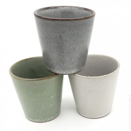 Light stone stonewear cup