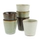 Set of 3 stonewear cups