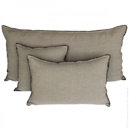 Mansa khaki square cushion with inner