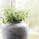 Bubble grey glass vase