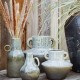 Lichen vintage stoneware vase