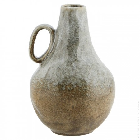 Lichen vintage stoneware vase