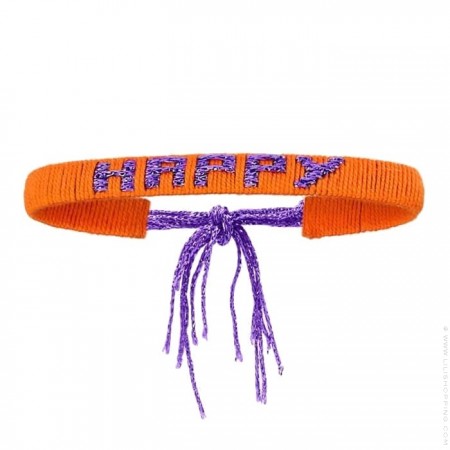 Bracelet tissé Purple Happy
