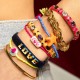 Bracelet tissé Rainbow Love