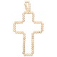 Natural wooden beads cross