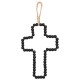 Black wooden beads cross