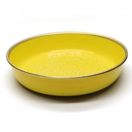 Mustard enamelled Berber cup