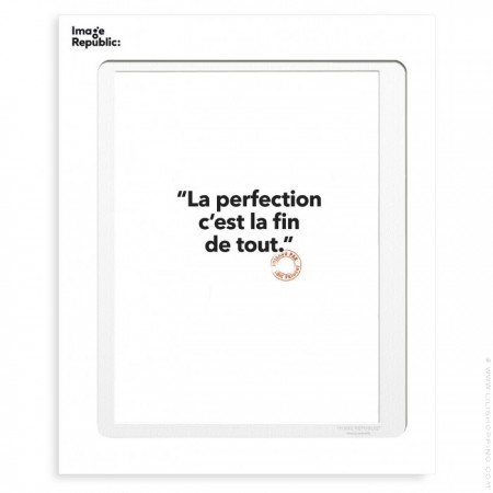 La perfection c'est la fin de tout