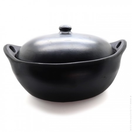 Black terracotta 34 cm coocking pot