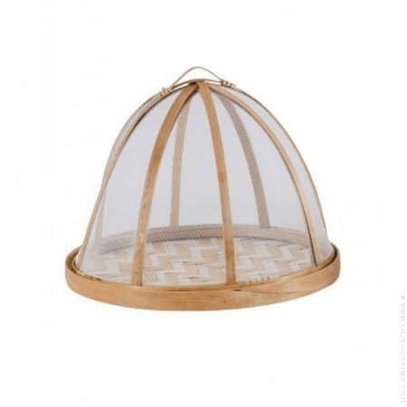 M bamboo tray and cover bell