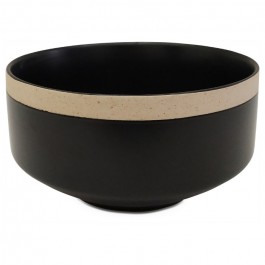 Wabi black large bowl