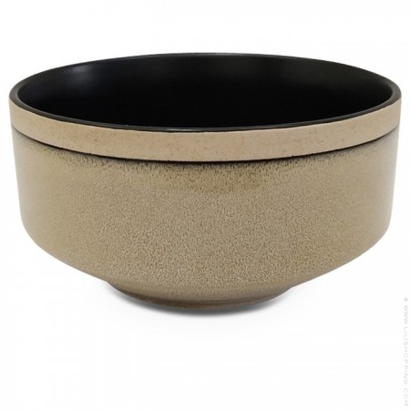 Grande coupelle Wabi noire
