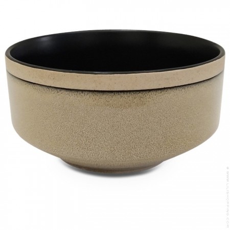 Wabi black large bowl