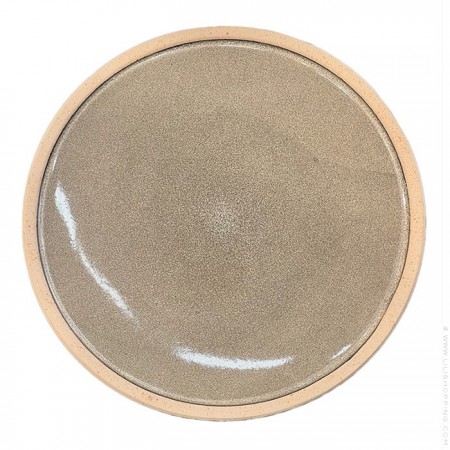 Assiette plate Wabi noire