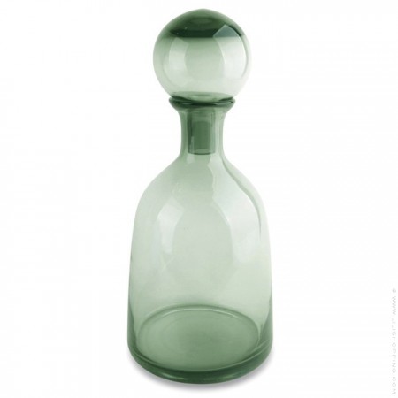 Vase bouteille vert