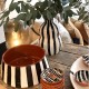 Black segment platter