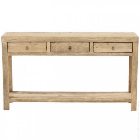 Console 3 tiroirs en orme
