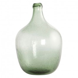 Rec green glas bottle vase