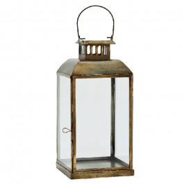 Aged brass lantern