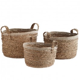 D 34 cm seagrass basket with handles