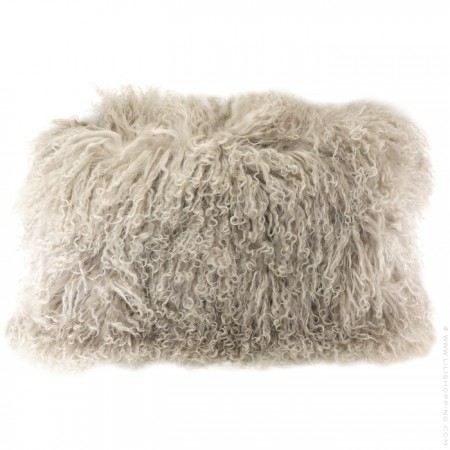 Genuine tibet lamb rectangular cushion